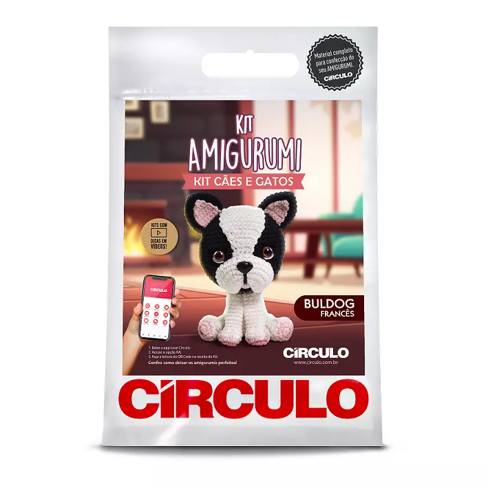 Kit Amigurumis Cães e Gatos
