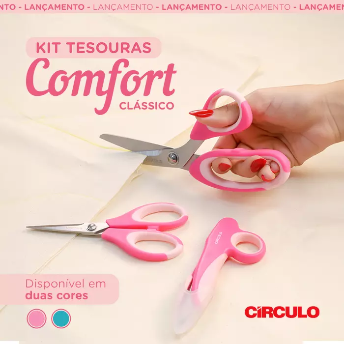 Lançamento: Kit Tesouras Comfort Clássico