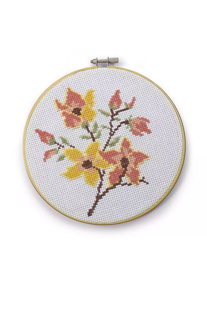 Floral Embroidery Kit