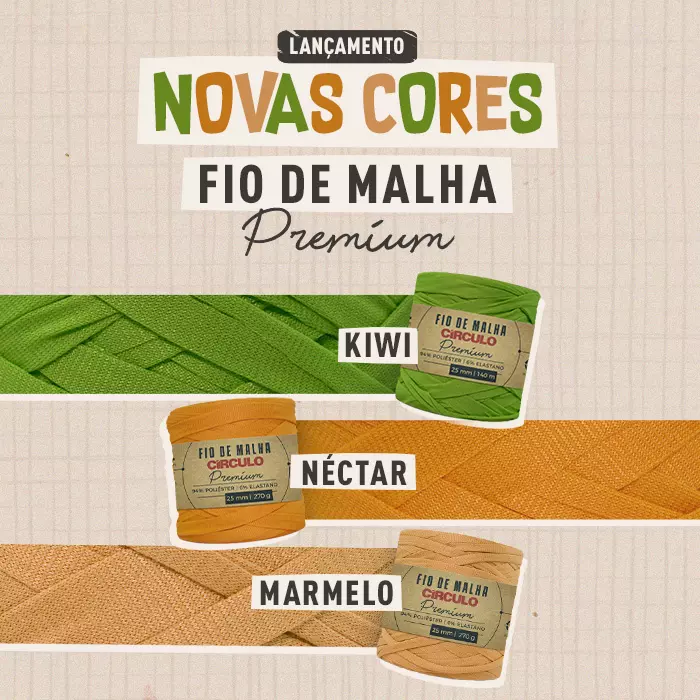 Lançamento: Novas cores do Fio de Malha Premium Círculo!