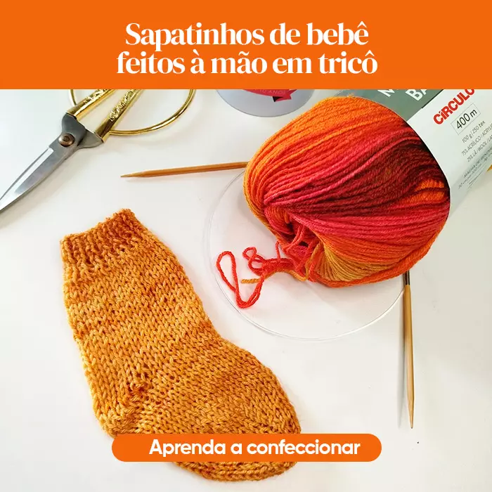 Sapatinhos de bebê em tricô: aprenda a confeccionar