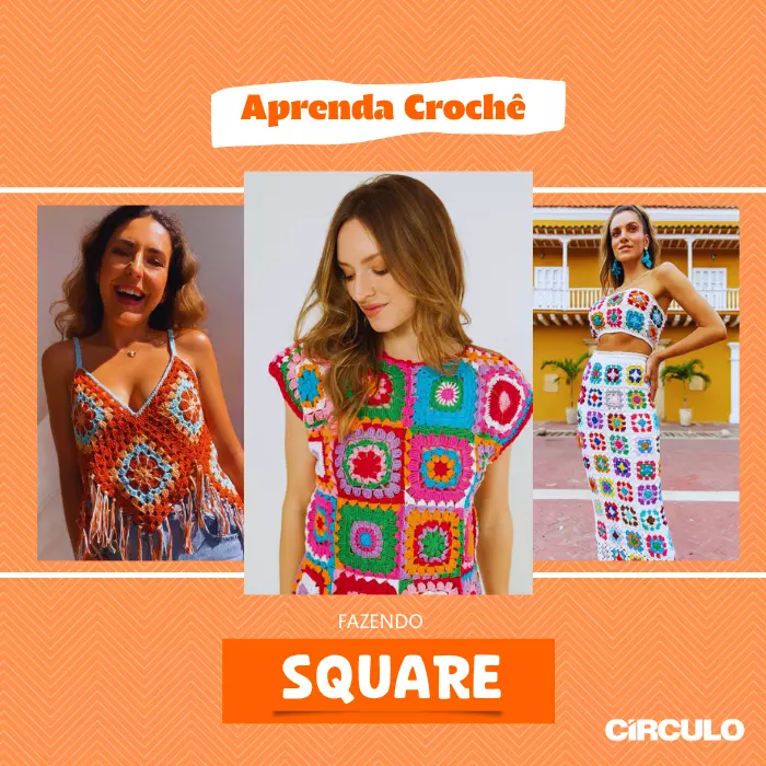 Aprenda crochê tecendo squares: minha jornada com os quadradinhos da Manta Solidária