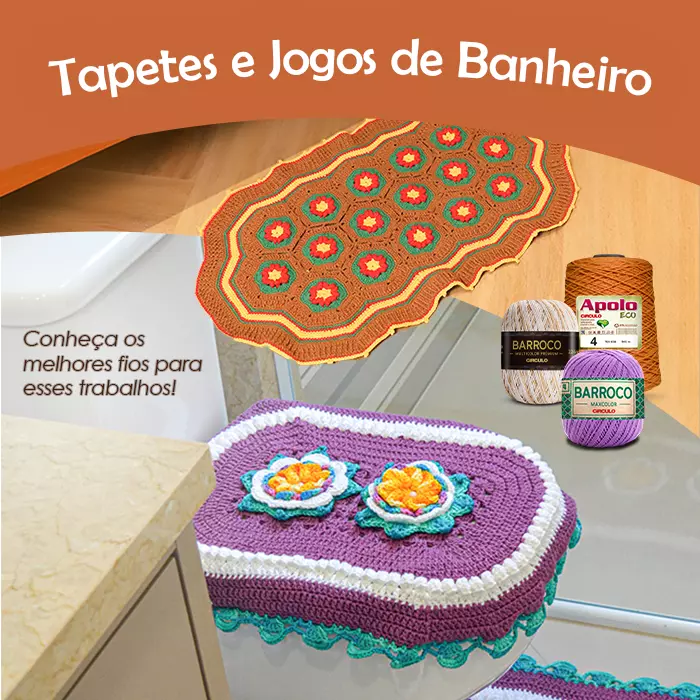 Tapetes e jogos para banheiro: melhores fios e receitas