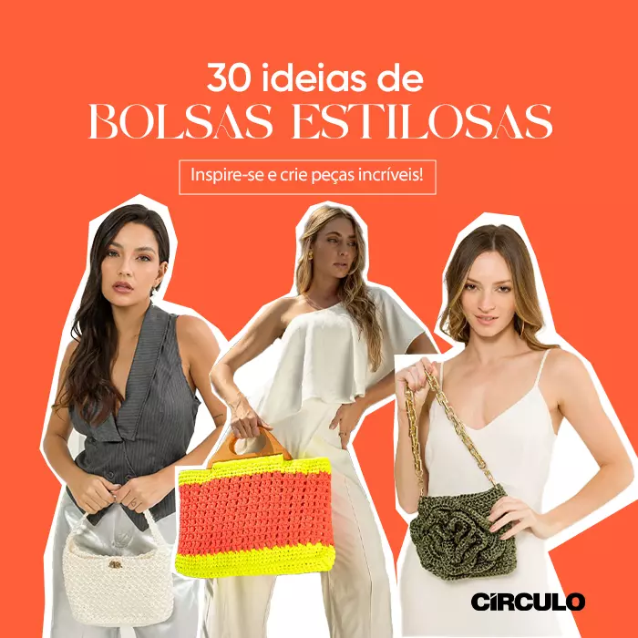 30 ideias de bolsas estilosas em crochê para a primavera-verão
