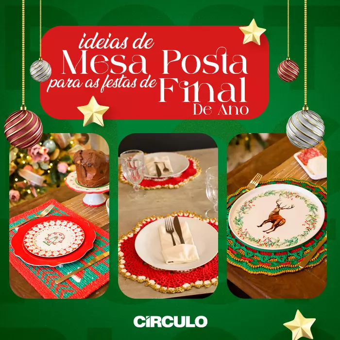 Ideias de mesa posta para as festas de fim de ano