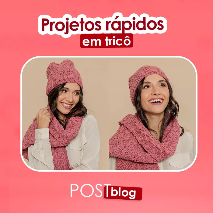 Projetos rápidos e divertidos de tricô para fazer em poucas horas