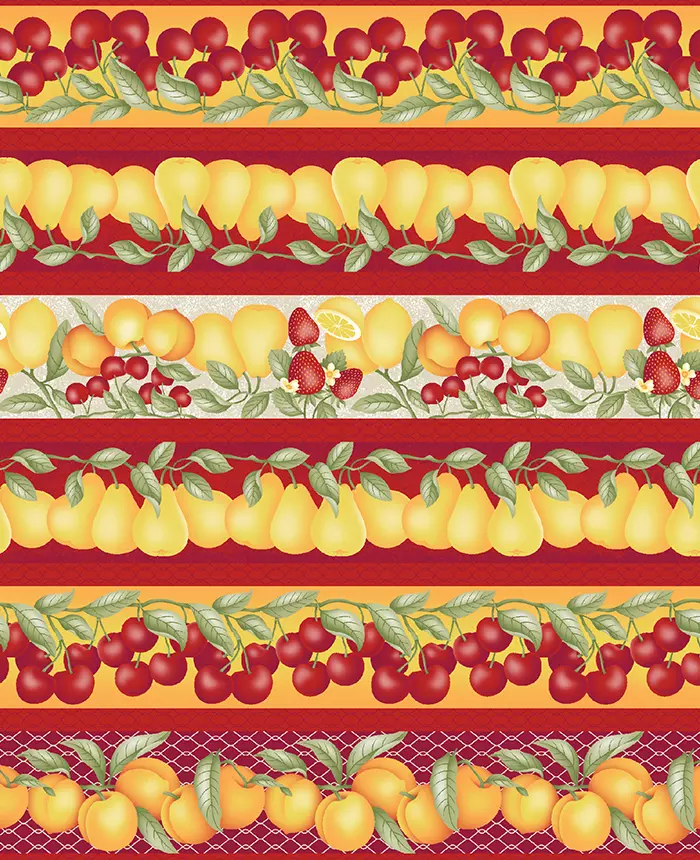 Realistic Fruit Fabric Collection