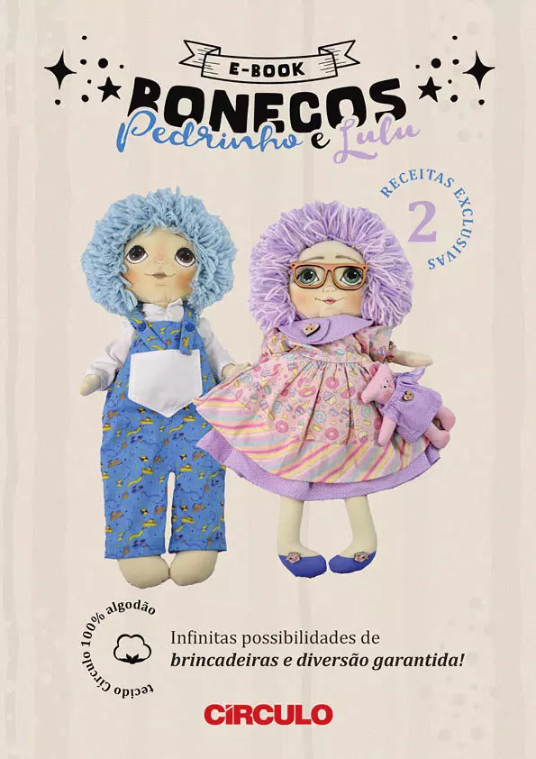 E-book Bonecos Pedrinho e Lulu