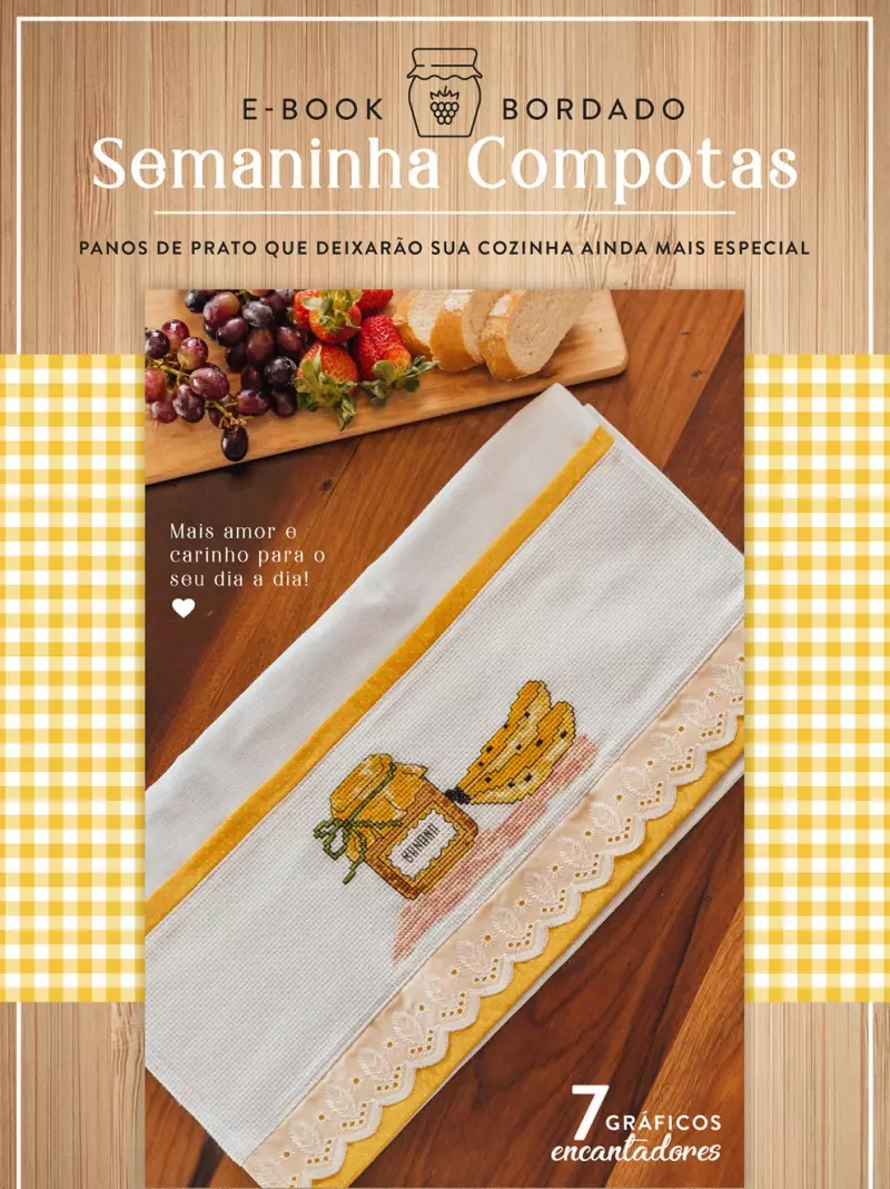 E-book Bordado - Semaninha Compotas