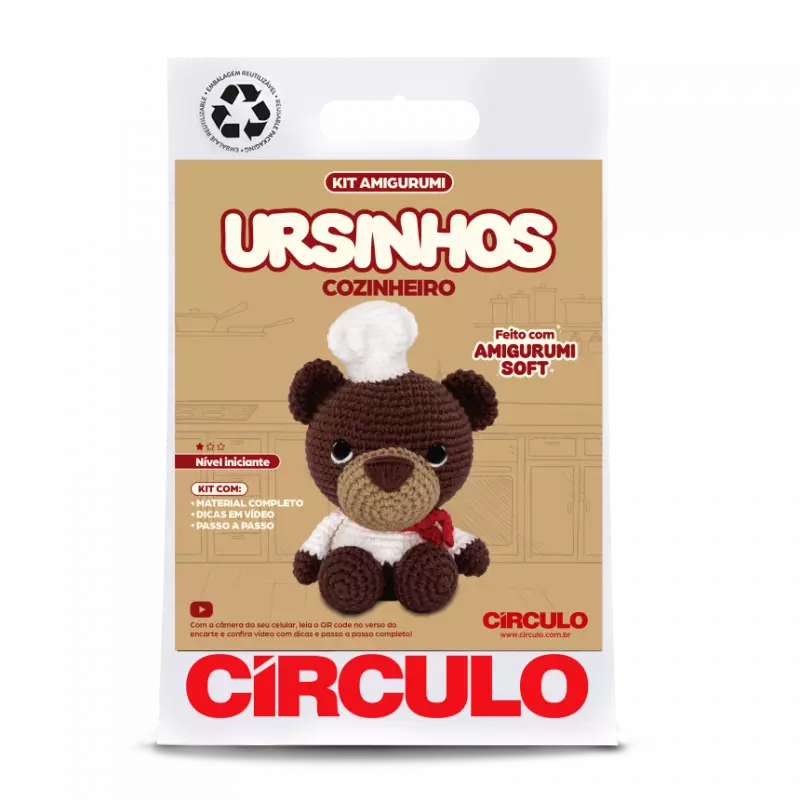 Kit Amigurumi Ursinhos