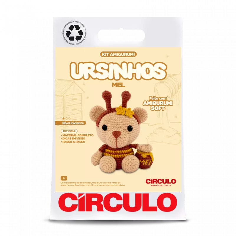 Kit Amigurumi Ursinhos