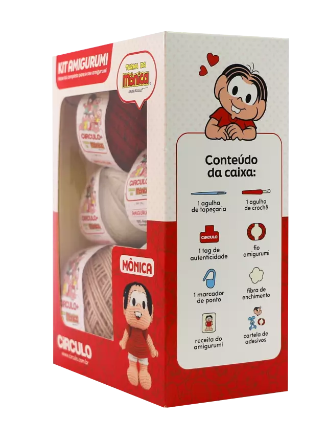 Kit Amigurumi Turma da Mônica