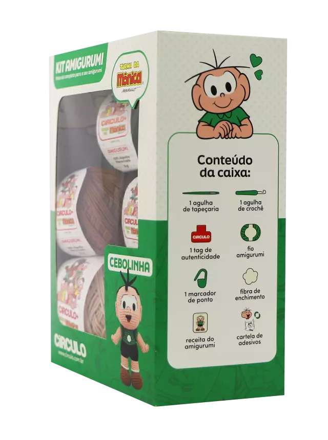 Kit Amigurumi Turma da Mônica