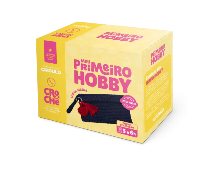 Kit Crochê Meu Primeiro Hobby: Clutch Serena