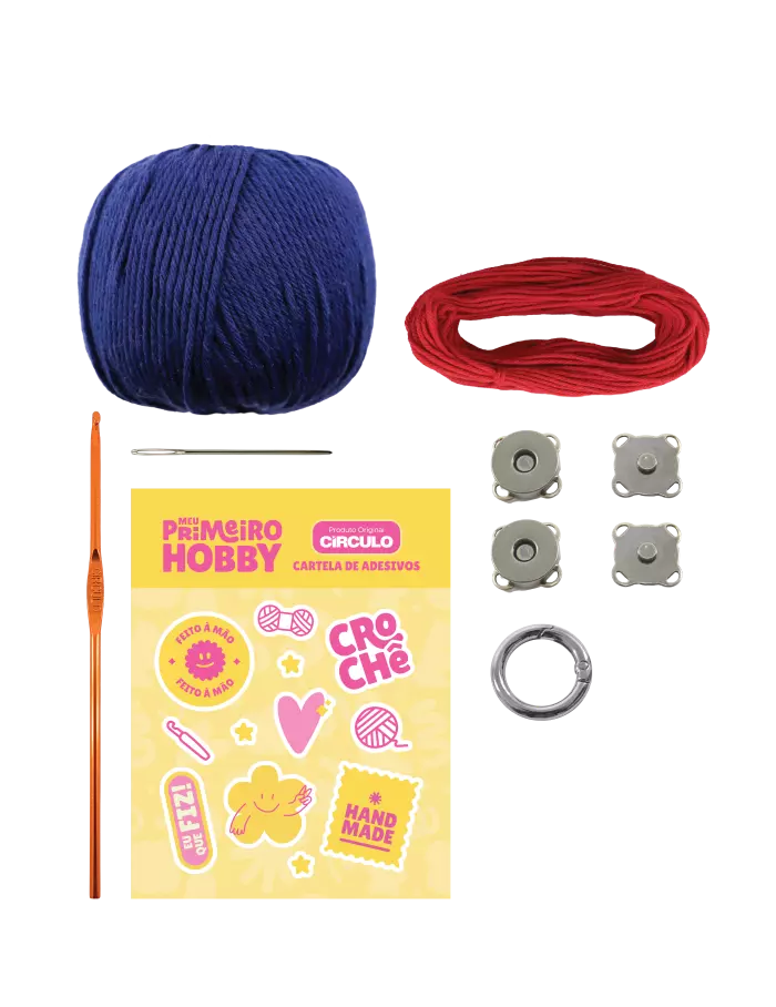 Kit Crochê Meu Primeiro Hobby: Clutch Serena