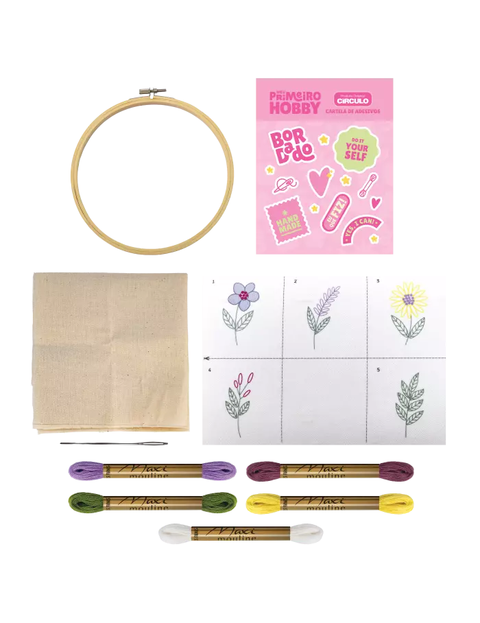 My First Hobby Hobby Embroidery Kit: “Patches Blossom”