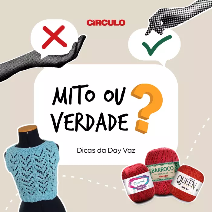 Tricô com fios de algodão estica ou isso é mito?