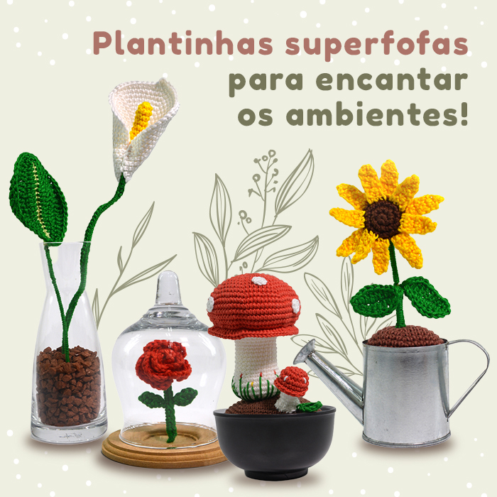 O jardim dos amigurumis: criatividade e delicadeza na decoração!