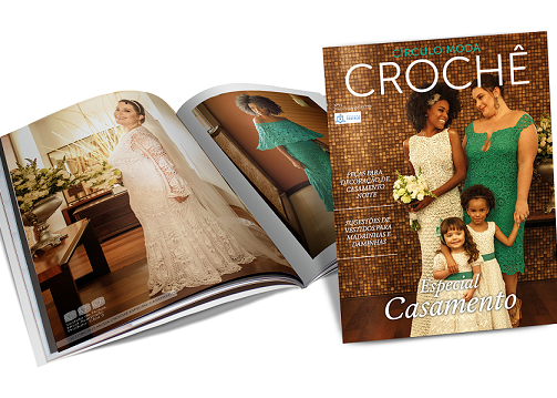 Dê um toque handmade ao grande dia com a revista Moda Crochê Especial Casamento
