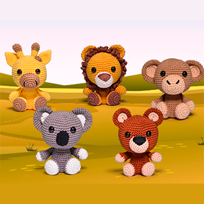 Safári Baby: conheça os novos Kits Amigurumi!