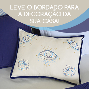 Leve o bordado para a decoração da sua casa!