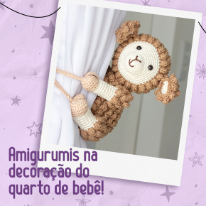 Amigurumis na decoração do quarto de bebê!