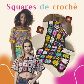 Squares de crochê: vista esta tendência!