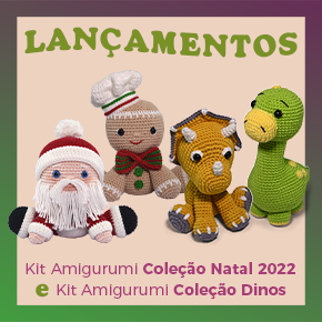 Novos Kits Amigurumis: Coleção Natal e Coleção Dinos!