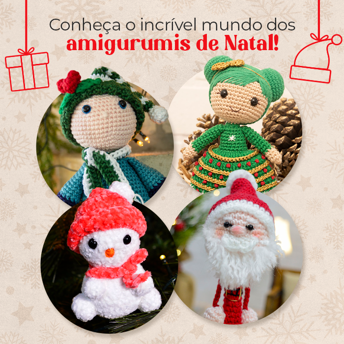 Conheça o incrível mundo dos amigurumis de Natal!