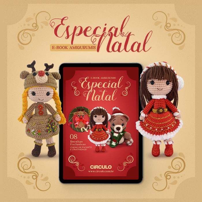 E-book Círculo Amigurumis Especial Natal: 8 receitas exclusivas!