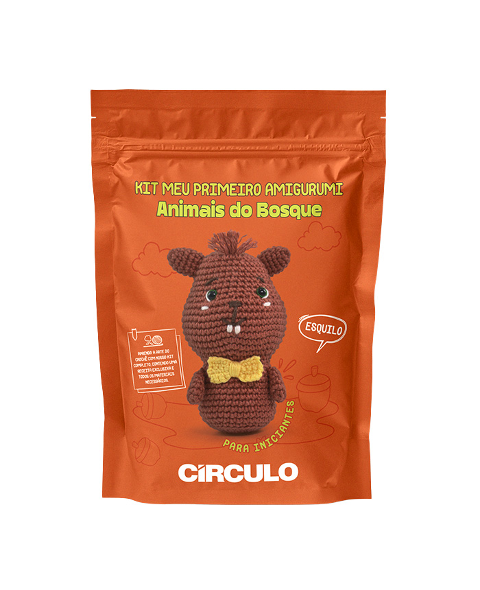 Kit Meu Primeiro Amigurumi Coleção Animais do Bosque