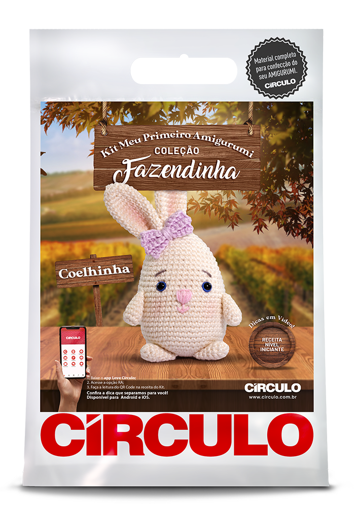 Kit Meu Primeiro Amigurumi - Coleção Fazendinha