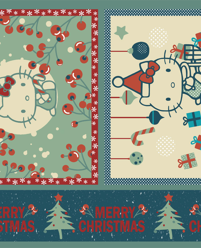 Coleção de Tecidos de Natal Hello Kitty®
