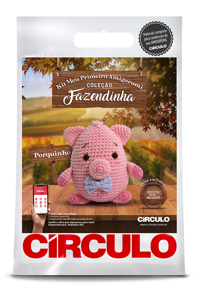 Kit Meu Primeiro Amigurumi - Coleção Fazendinha