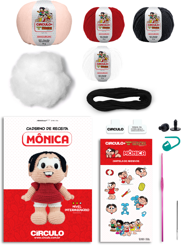 Turma da Mônica Amigurumi Kit