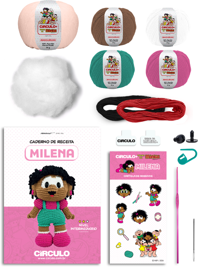 Turma da Mônica Amigurumi Kit