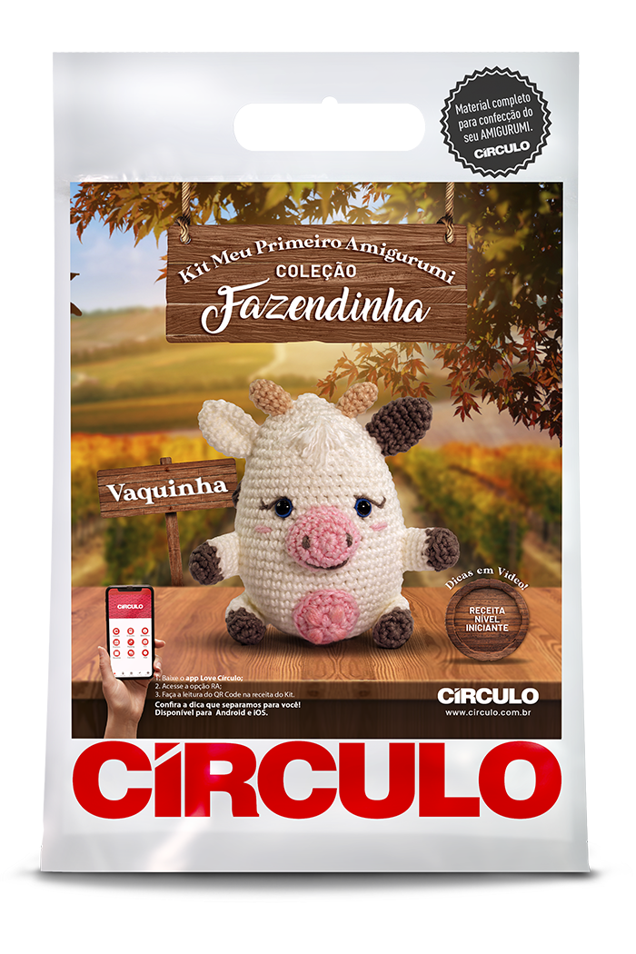 Kit Meu Primeiro Amigurumi - Coleção Fazendinha