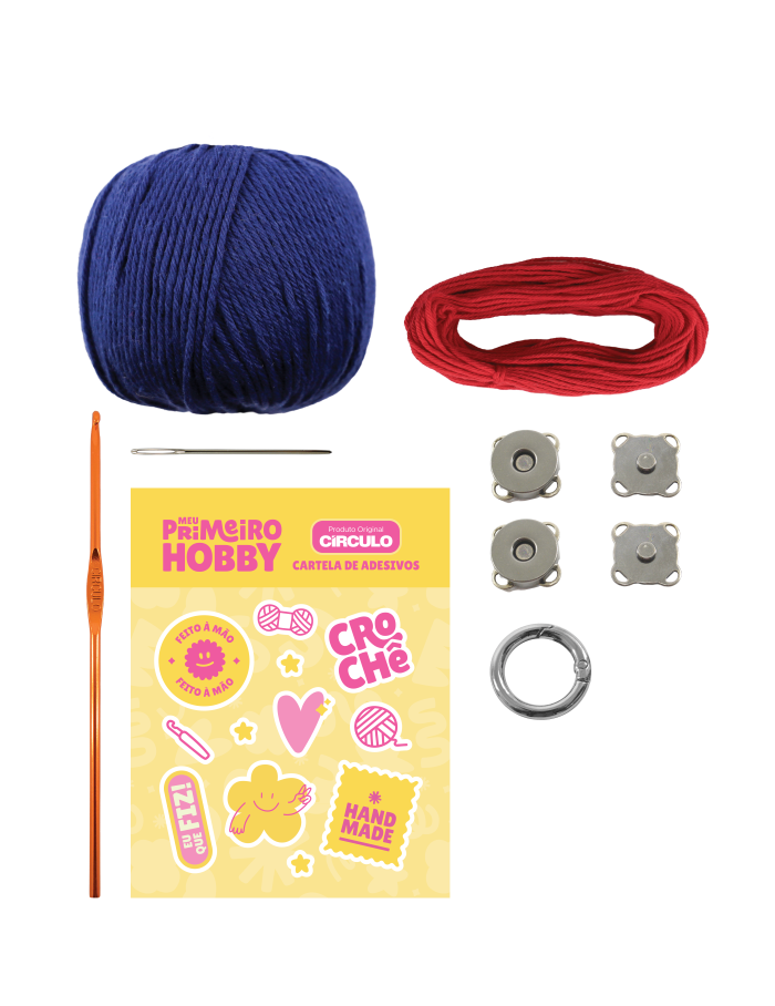 Kit Crochê Meu Primeiro Hobby: Clutch Serena