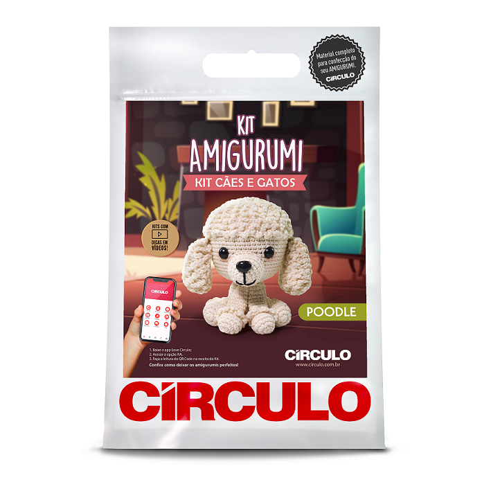 Kit Amigurumi Cães e Gatos