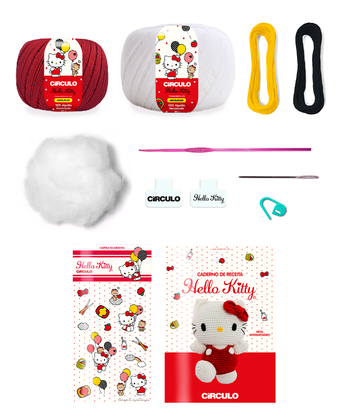 Kit Amigurumi Coleção Hello Kitty and Friends®
