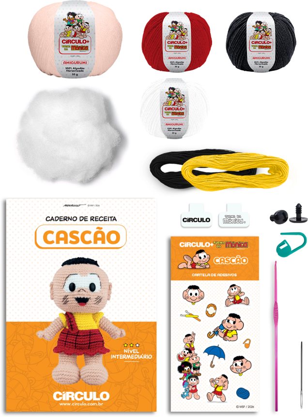 Turma da Mônica Amigurumi Kit
