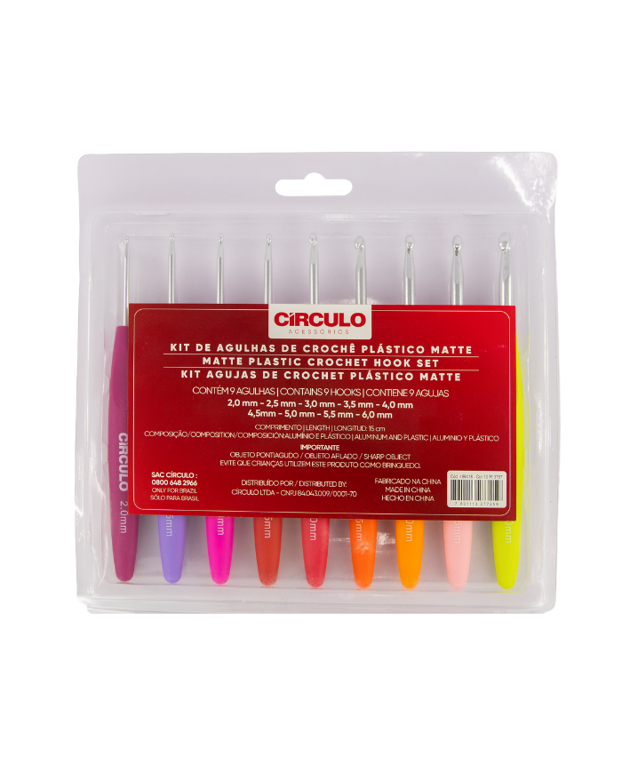Kit de Agulhas de Crochê Matte