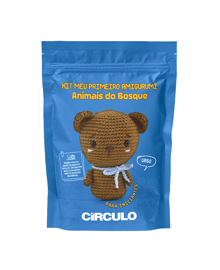 Kit Meu Primeiro Amigurumi Coleção Animais do Bosque