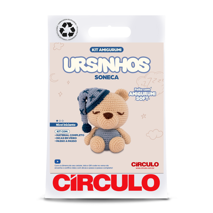 Kit Amigurumi Ursinhos