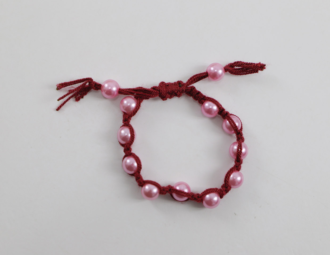 Pulseira Marsala Pérolas