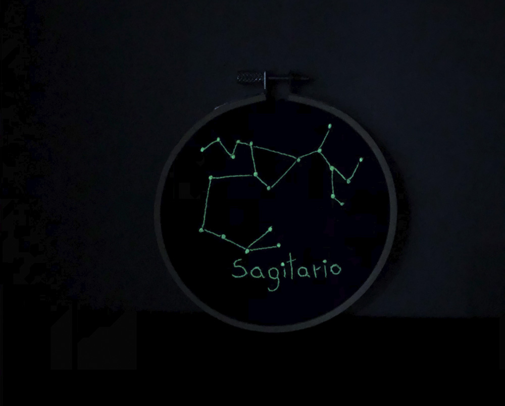 Bordado Signo Sagitário Glow