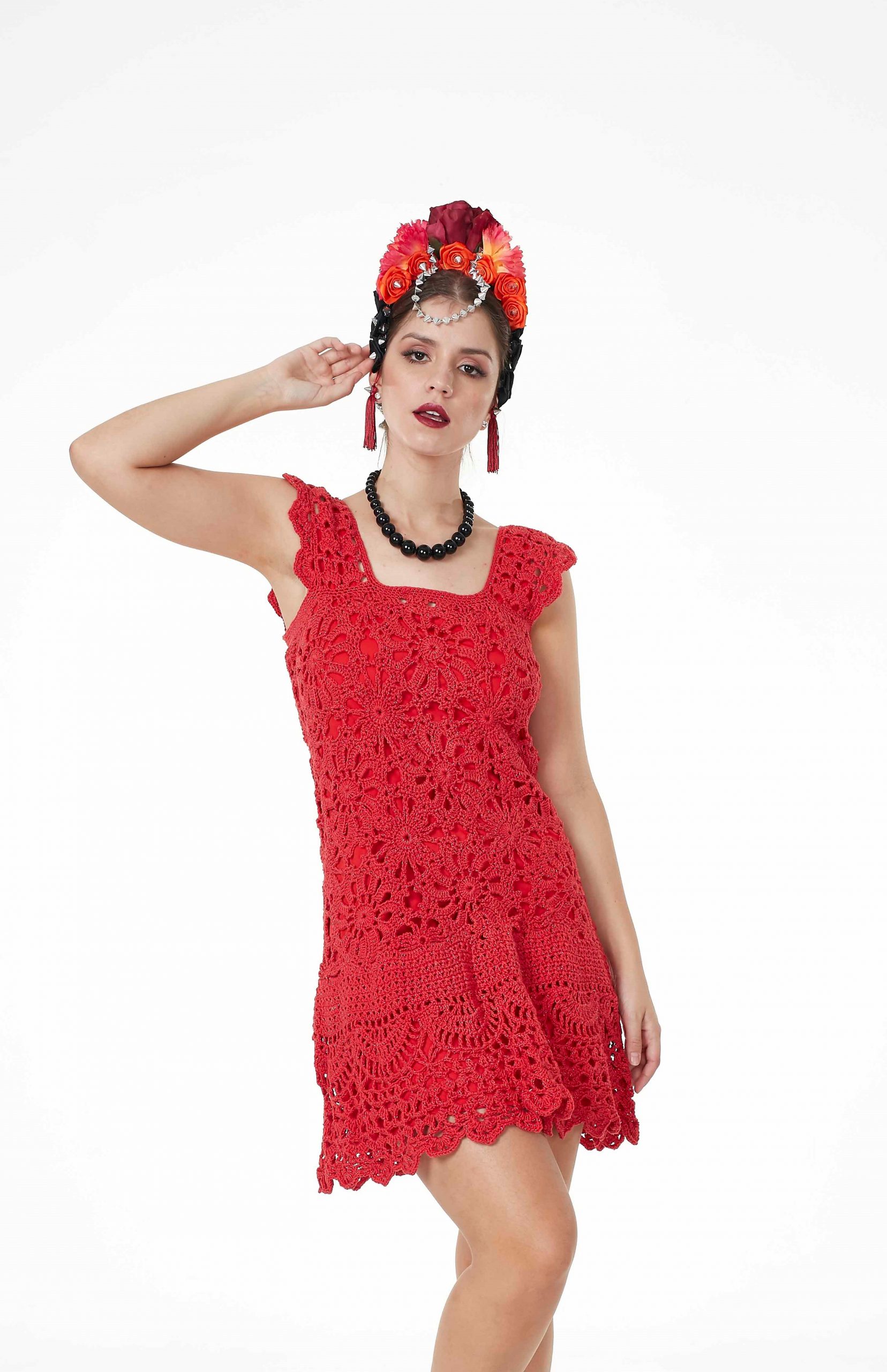 Vestido Vermelho Brilho