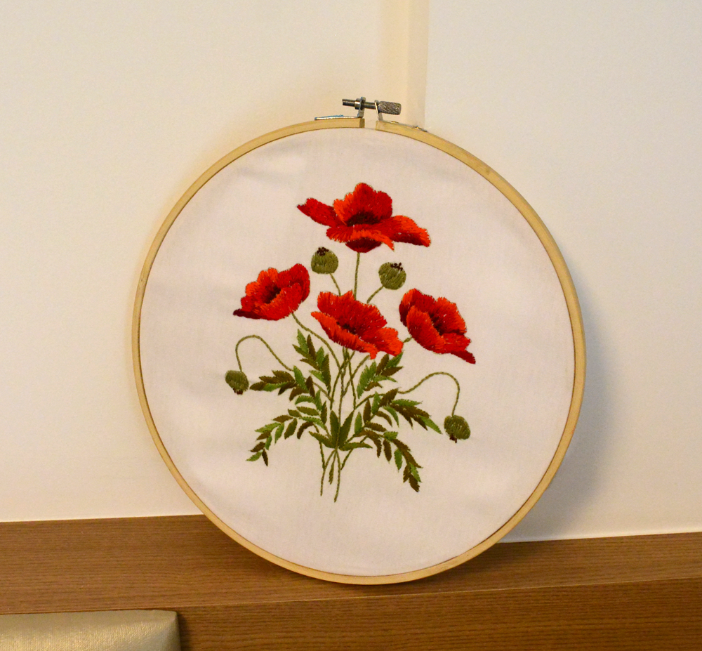 Bastidor Flores Vermelhas