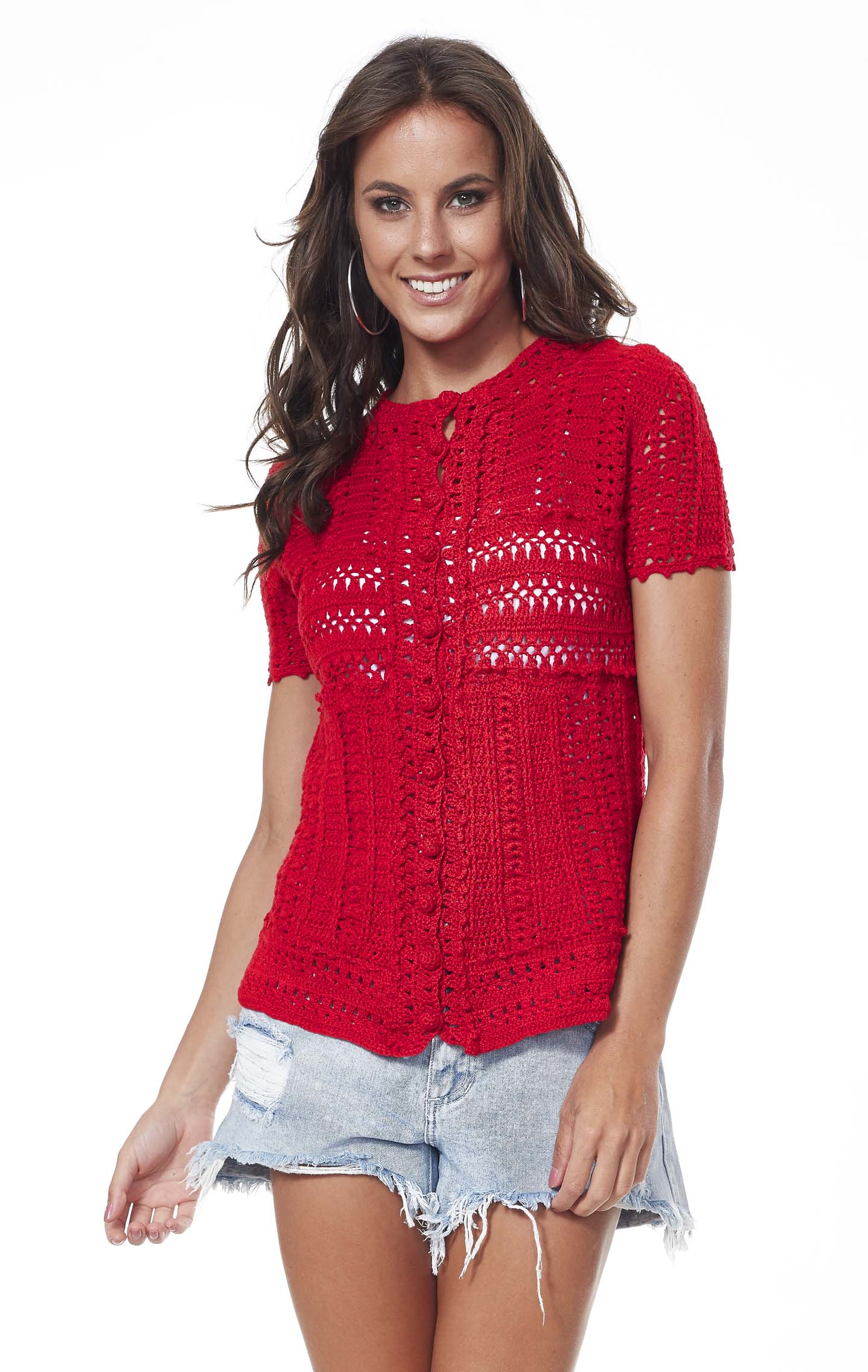 Blusa Vermelho Círculo
