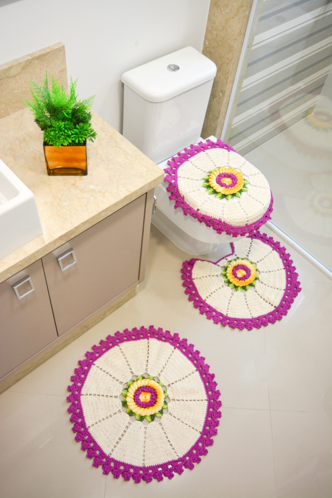 Jogo de Banheiro Flor Central